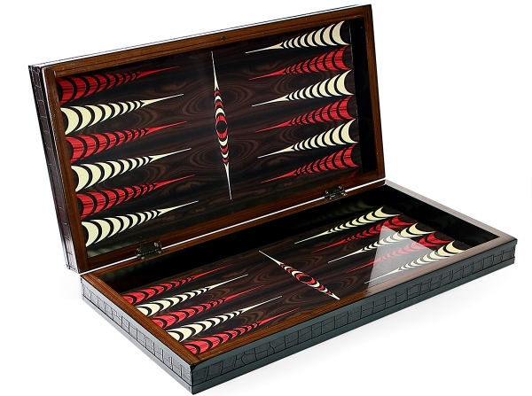 Luxus Backgammon Tavla Elegance XXL Gesellschaftspiele Familienspiel 50 x 50 cm